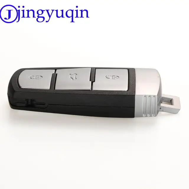 Jingyuqin สมาร์ทรีโมทกุญแจรถ FOB 3 ปุ่ม 433MHz PCF7946 ID48/ID46 สําหรับ VW Volkswagen Passat CC 2005-2014 3C 0959752 บีจี/บา 4