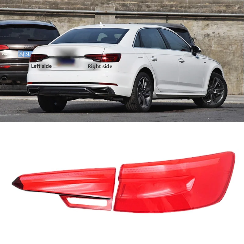 

for Audi A4L 2017-2019 Car Rear Taillight Shell Brake Lights Shell Replace Auto Rear Shell Cover Lampshade