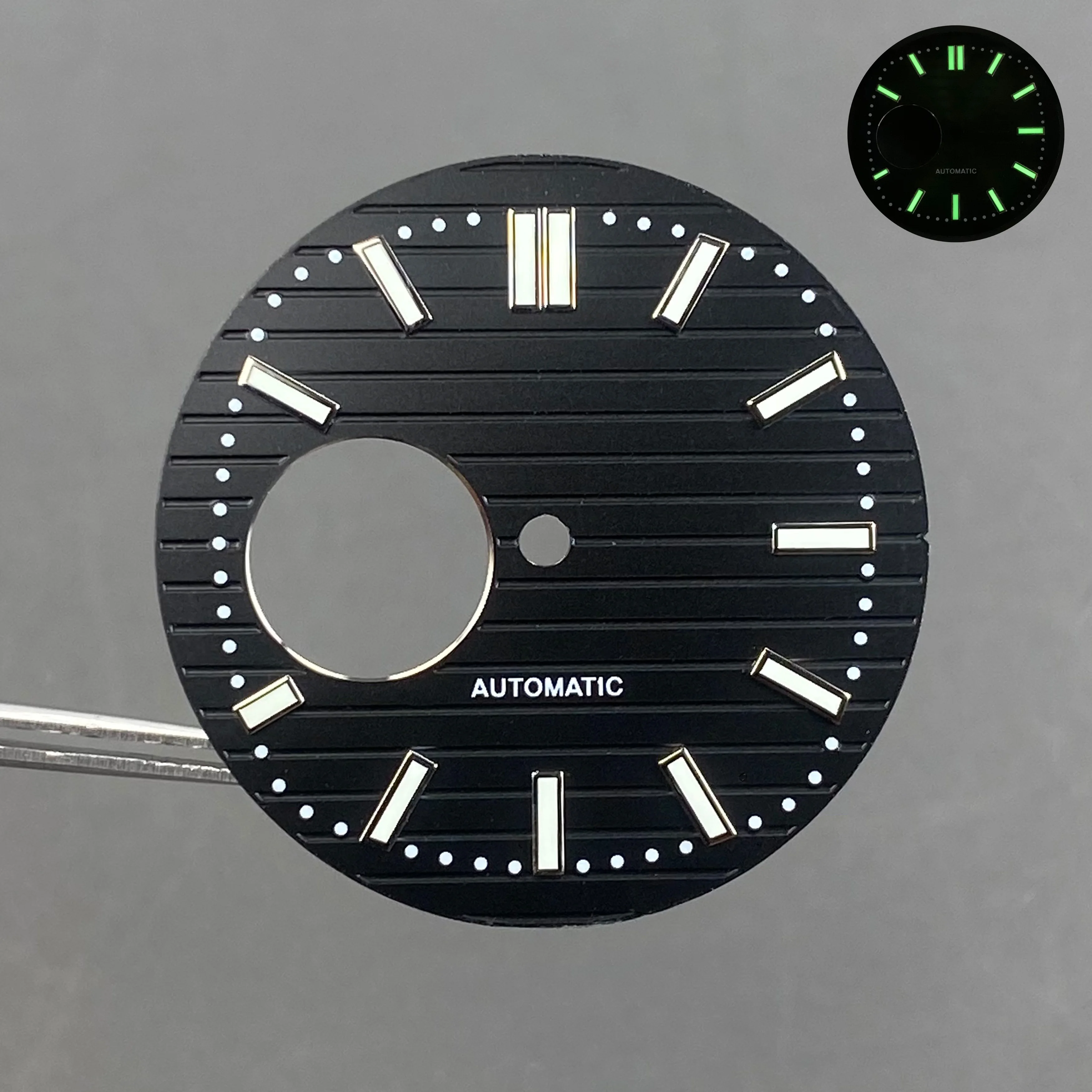 High-Quality Green Luminous Watch Dial - 30.5mm