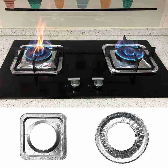 Reusable Liner Gas Stove Protectors Gas Burner Cover Liner Aluminum Foil  Stovetop Mat Pad Clean Liner for Kitchen Cookware - AliExpress