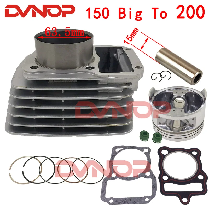 63.5mm Big Bore Motorcycle Cylinder Kit For For CG150 ZJ150 CG ZJ 150