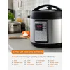 Electric Pressure Cooker 6.3 Quarts, 24-Hour Preset Timer, Stainless Steel Interior with Safety Features 3
