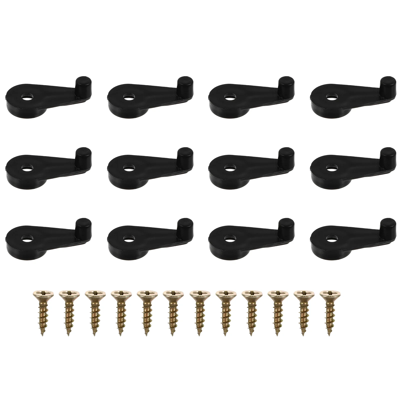 50 Pcs Glass Retainer Clips Mirror Cabinet Door Retainer Clips with Screws