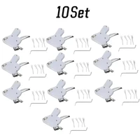 Ouvre-porte en acier inoxydable, Kit d'outils de réparation de pistolet à clé, pièces de pistolet, ensemble d'outils de cueillette de serrure en acier solide, extracteur 2
