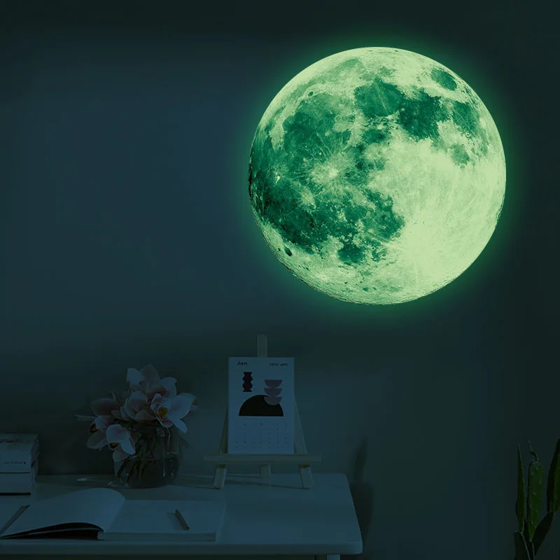 Luminous Stars Moon Wall Stickers Home Kids Bedroom Living Room Decorations Fluorescent Decals Glow in the Dark Starry Sky