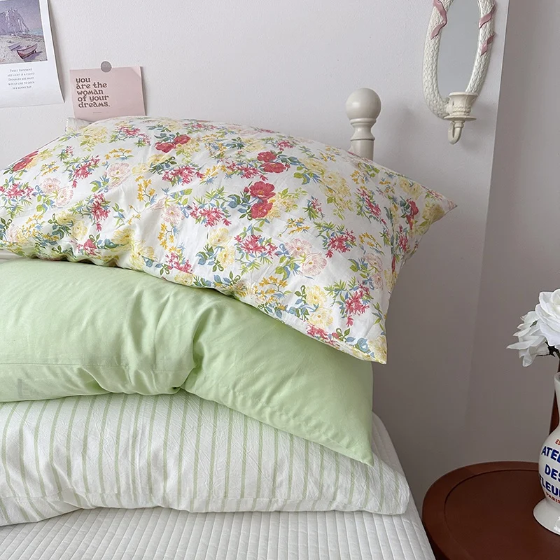 Pure Cotton Stand Size 48*74 Single Person Cartoon Panda Design Pillowcase  Comfortable Soft Breathable Bedding