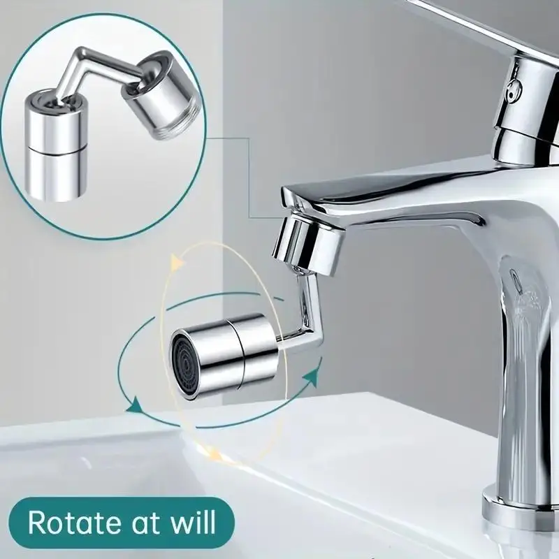 720 Degree Rotating Faucet Bubbler Single Mode Universal Faucet Extender Adapter Kitchen Bathroom Splash Proof Faucet Nozzle BEST SELLERS