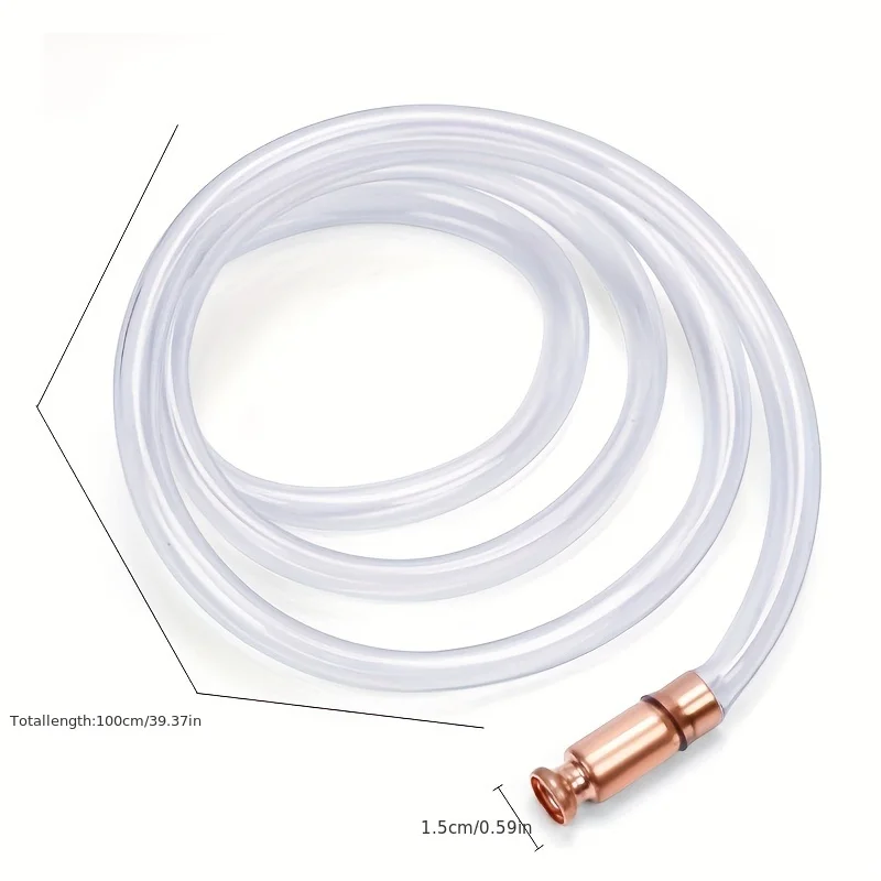 Automobile Oil Syringe Pump Manual Extractor with Red Copper Siphon Refueling Pipe