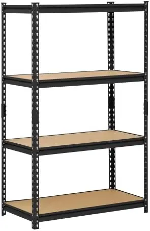 

Black Steel Industrial Shelving, 4 Adjustable Shelves, 3200 lb. Capacity, 60" Height x 36" Width x 18" Depth Bogg bag charms Clo