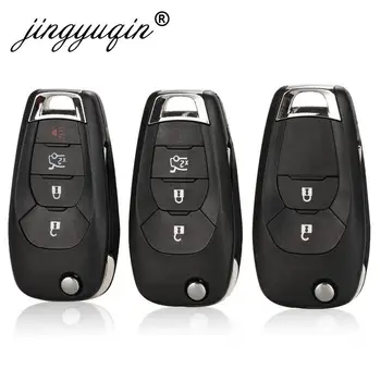 Keyforkessg modificato 2/3/4 pulsanti telecomando Flip Key Fob Shell Case per Chevrolet Cruze Aveo 2014-2018