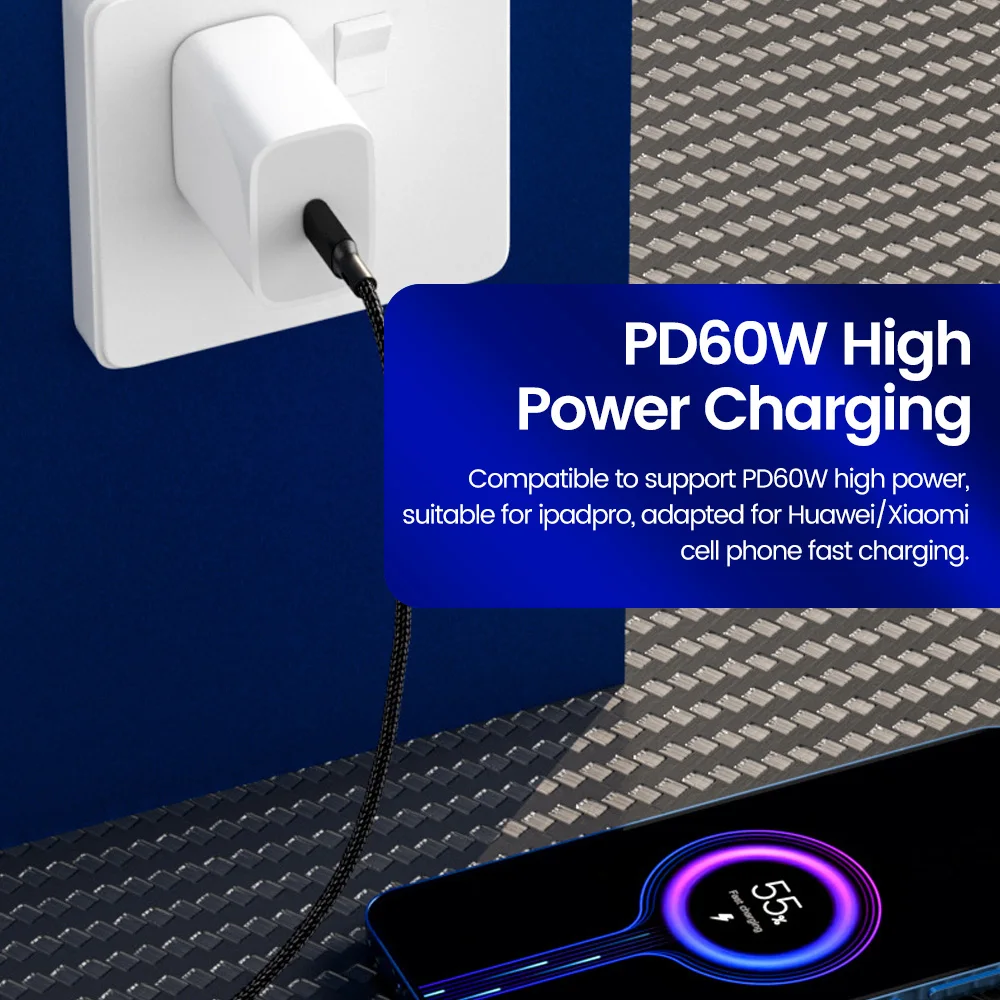 PD 60W 30cm 짧은 USB C to C 케이블 고속 충전 데이터 케이블 아이폰15 16 삼성 파워뱅크 25cm USB A to C 케이블