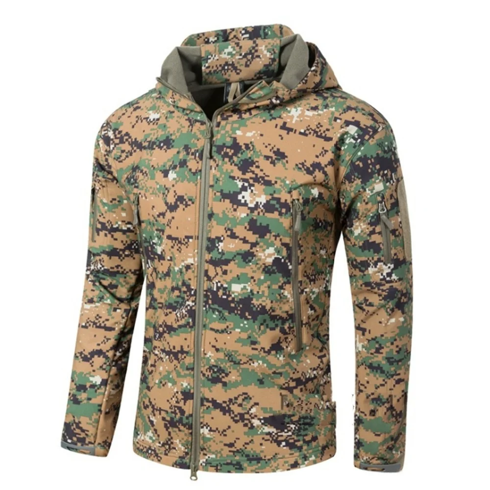 Men's Tactical Jacket Soft Shell Winter Military Outdoor Coat_voghion.com