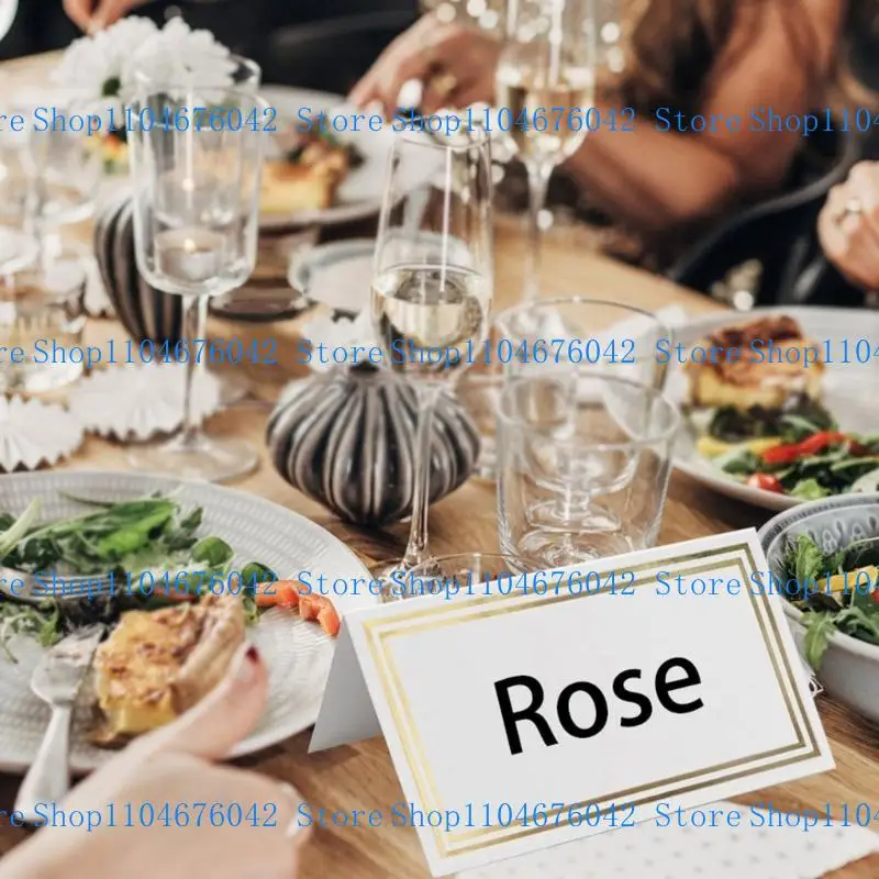 5asd 50pcs Table Setting Name Cards Place Cards for Wedding Reception Seating Card