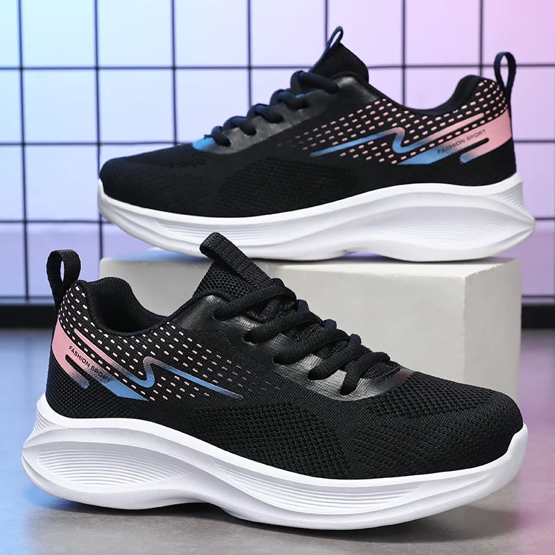 Sports Shoes For Women 2023 Spring White Breathable Casual Sneakers Summer Breathable Air Cushion Running Shoe Zapatillas Mujer