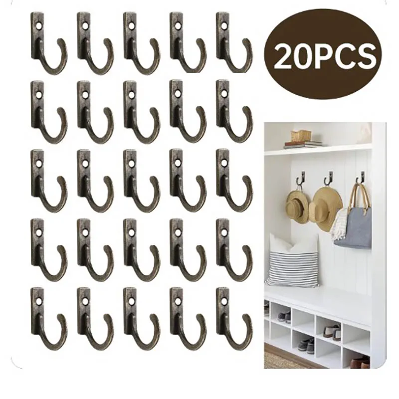 Wall Hanger Vintage Hooks Curved Buckle Horn Lock Clasp For Wooden Jewelry Box Furniture Home Decor