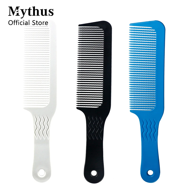 

Professional ABS Flat Top Comb Salon Wavy Flat Top Comb Anti-static Barber Hair Comb Stylist Stylig Tools Accessories 3 Colors