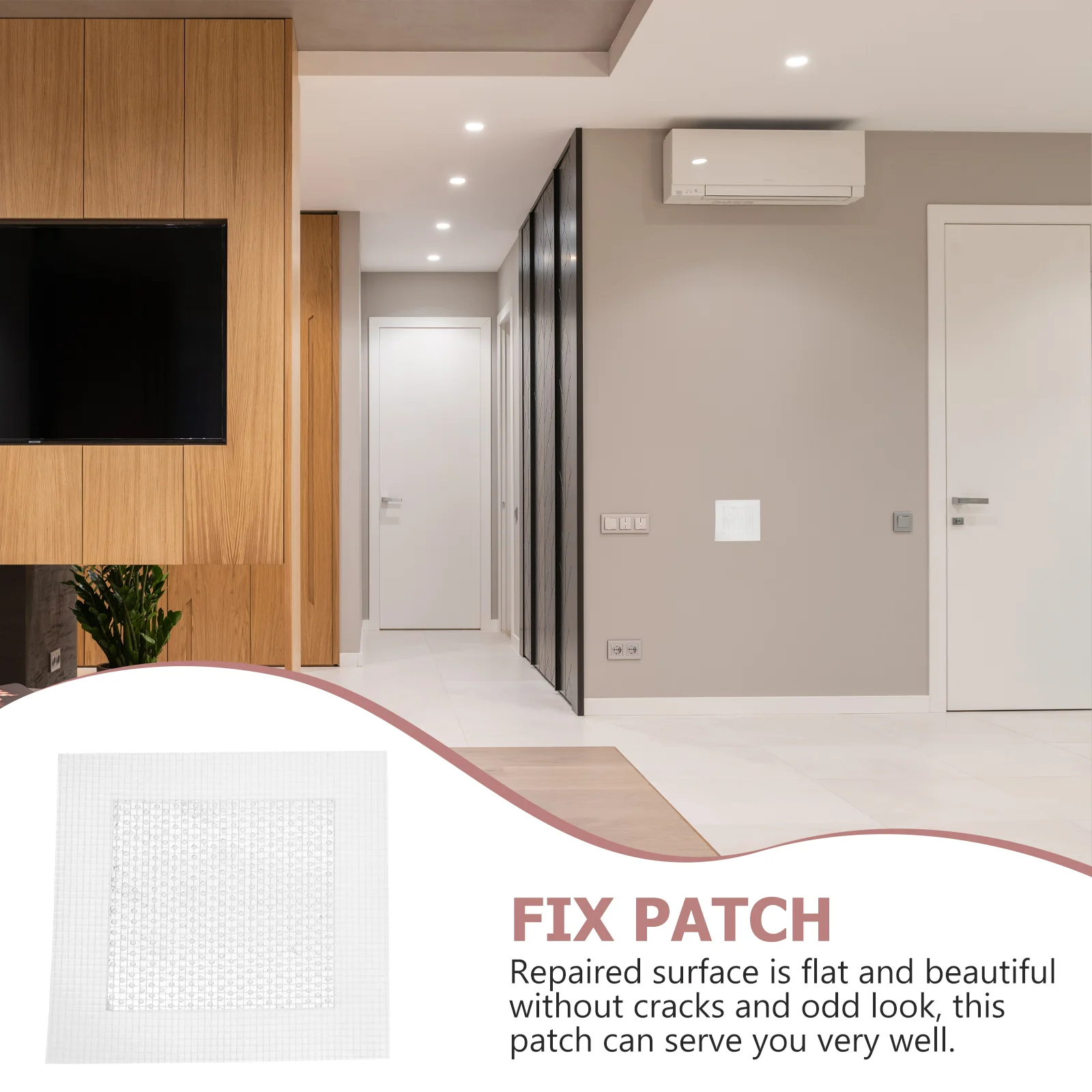 Adhesive Wall Repair Patch The Tools Kit with Fixture Mounting Bracket
