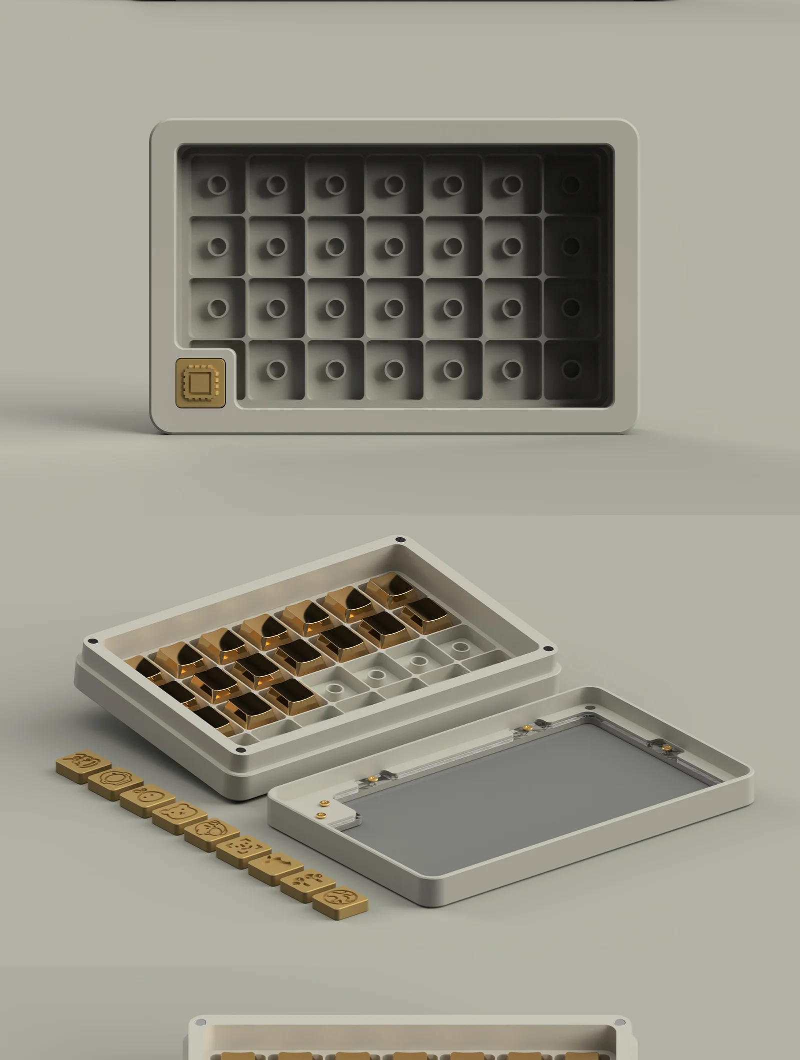 Pó Personalizado, Resina De Alumínio Keycap, Decoração Desktop, Acessórios De Jogos
