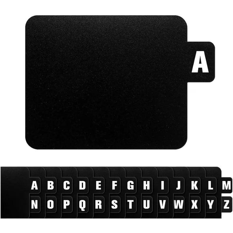 Space-Saving A-Z Alphabet Organizer Dividers 26pcs CD/DVD/Vinyl Record File Storage Separator for Music Albums, Home, Office