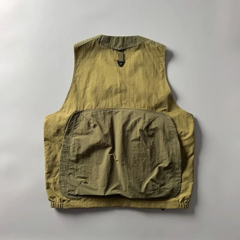 마운틴 스타일 아웃도어 캐주얼 기능성 멀티백 작업복 조끼 컬러 블록 조끼 민소매 조끼 자켓 (남녀공용)