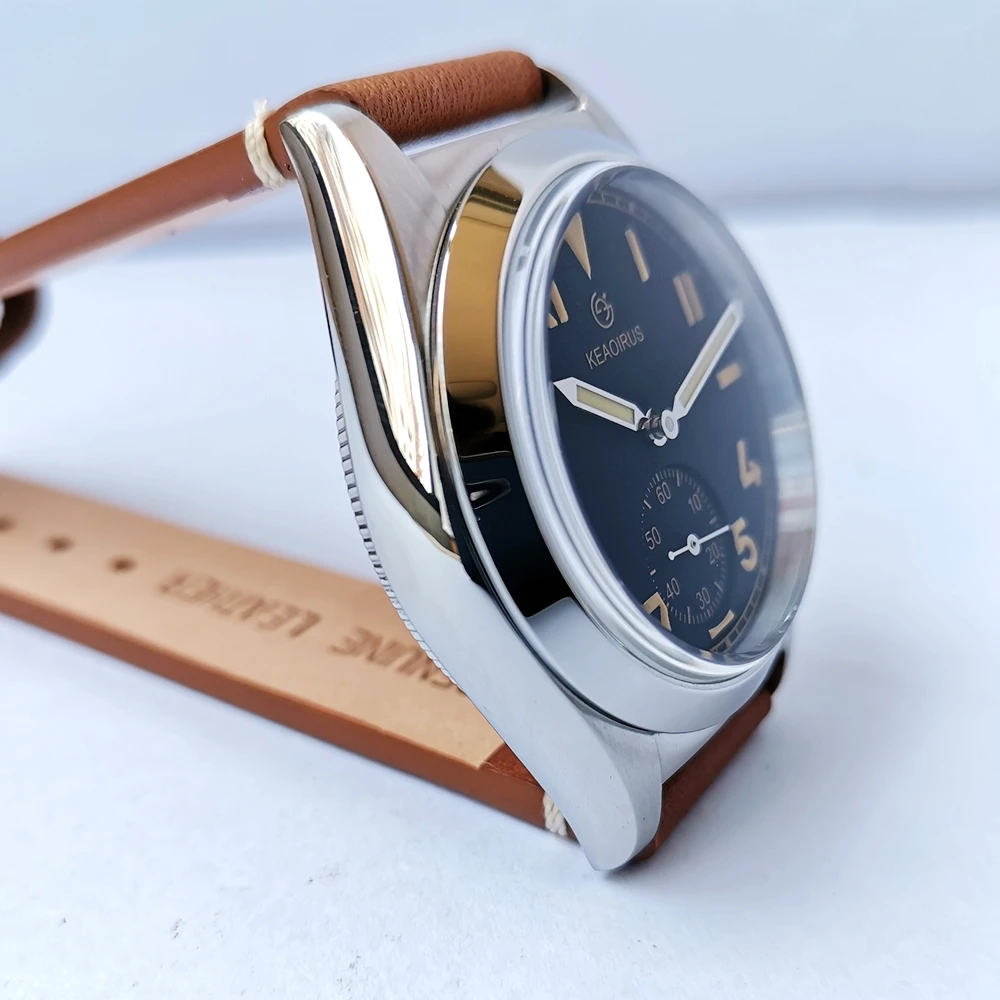 Bubbleback Watch Automatic Men Vintage 36mm Military