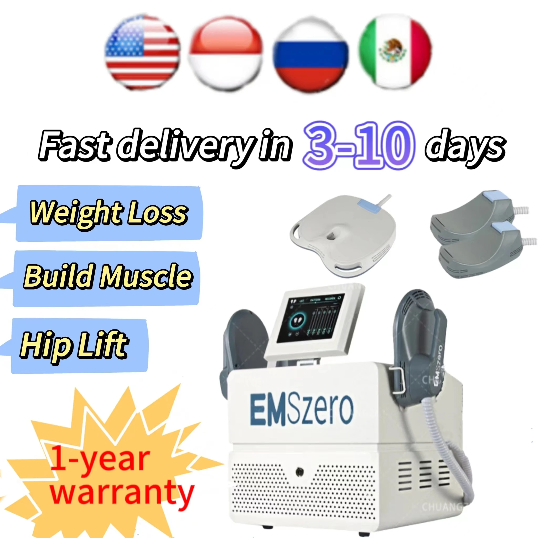 

EMSzero 200HZ Weight Loss DLS-EMSZERO RF Beauty Device 6500W EMS CULPT NEO Slimming Body Sculpting Muscle Increase