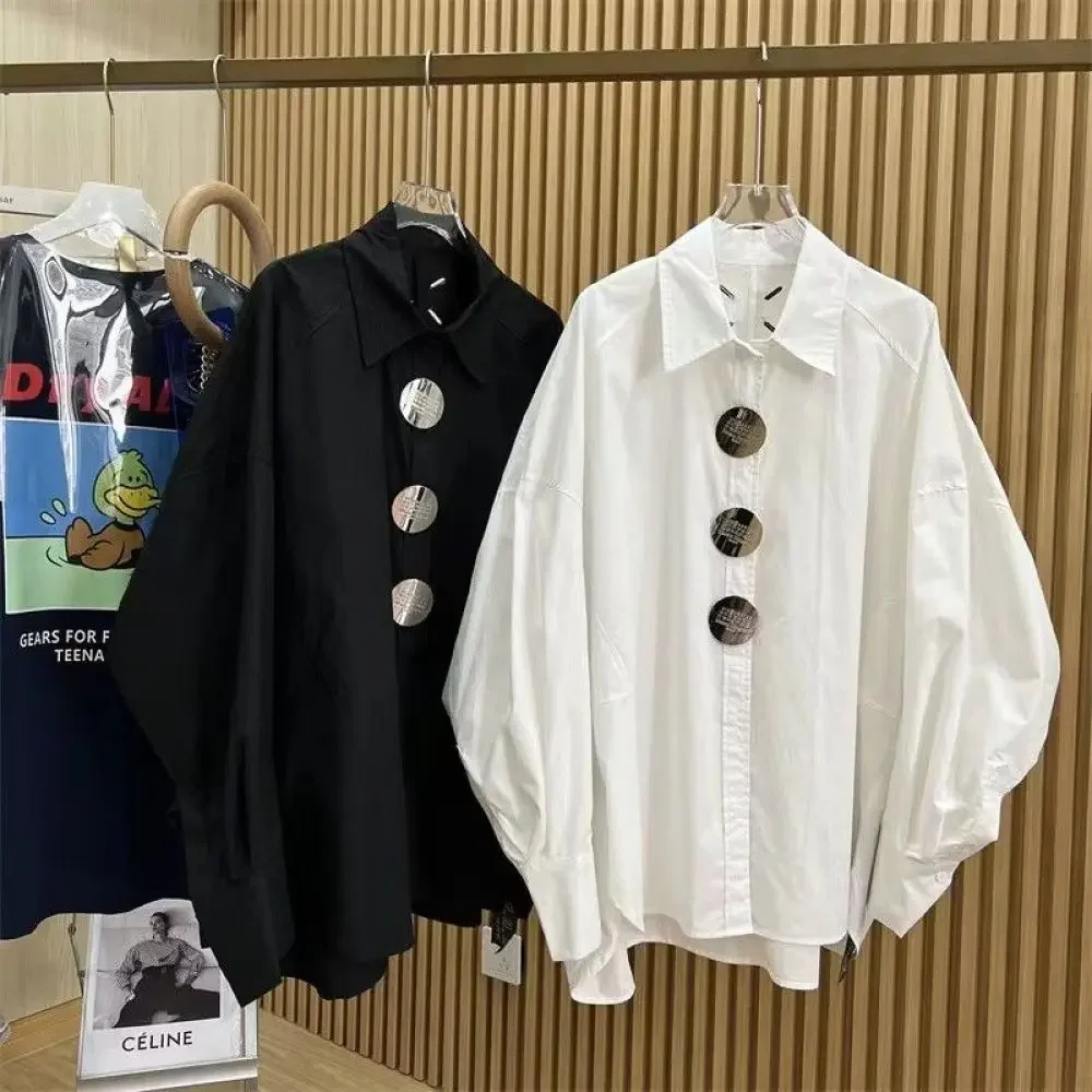 881756-164376.jpeg 150kg Plus Size L-4XL Solid Polo Shirt for Women Embroidery Button Batwing Sleeve Female Blouses 2024 New Spring/autumn Lady Top - Image 1