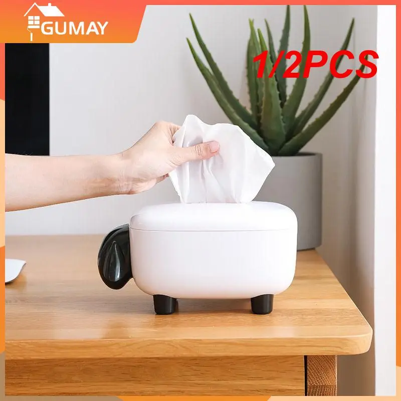 

1/2PCS Sheep Model Tissue Box Home Decoration Accessories Dining Room Bedroom Living Room Kitchen Decoracion Economical