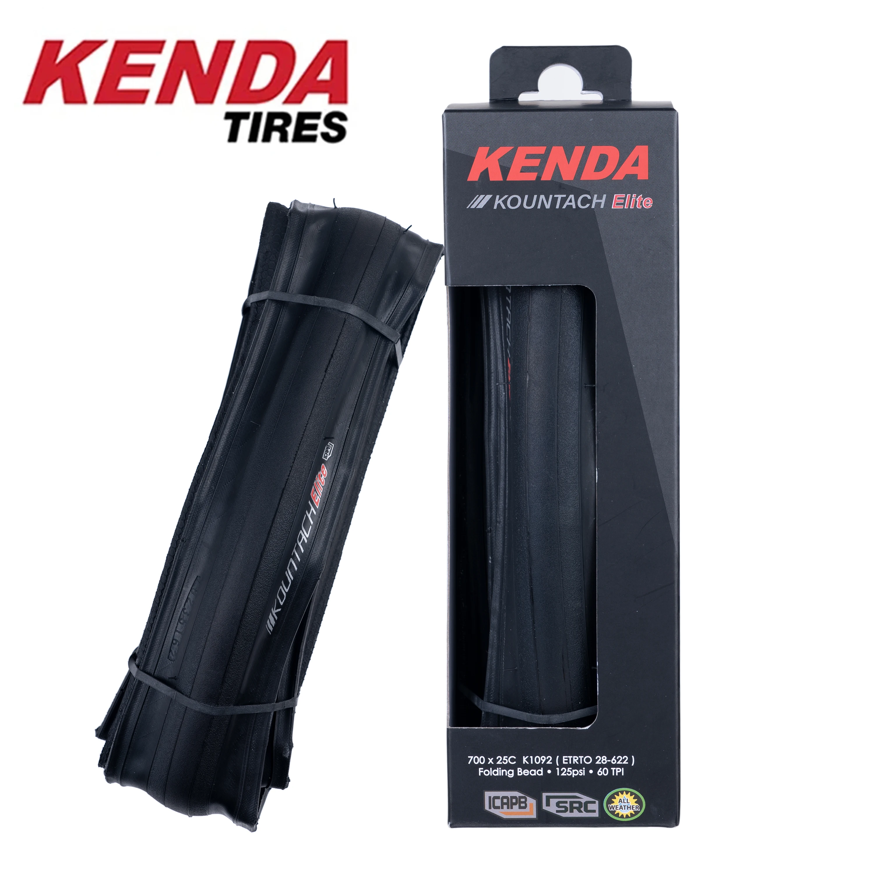Kenda K1092 KOUNTACH ELITE 自転車タイヤ 700x25C 折りたたみ