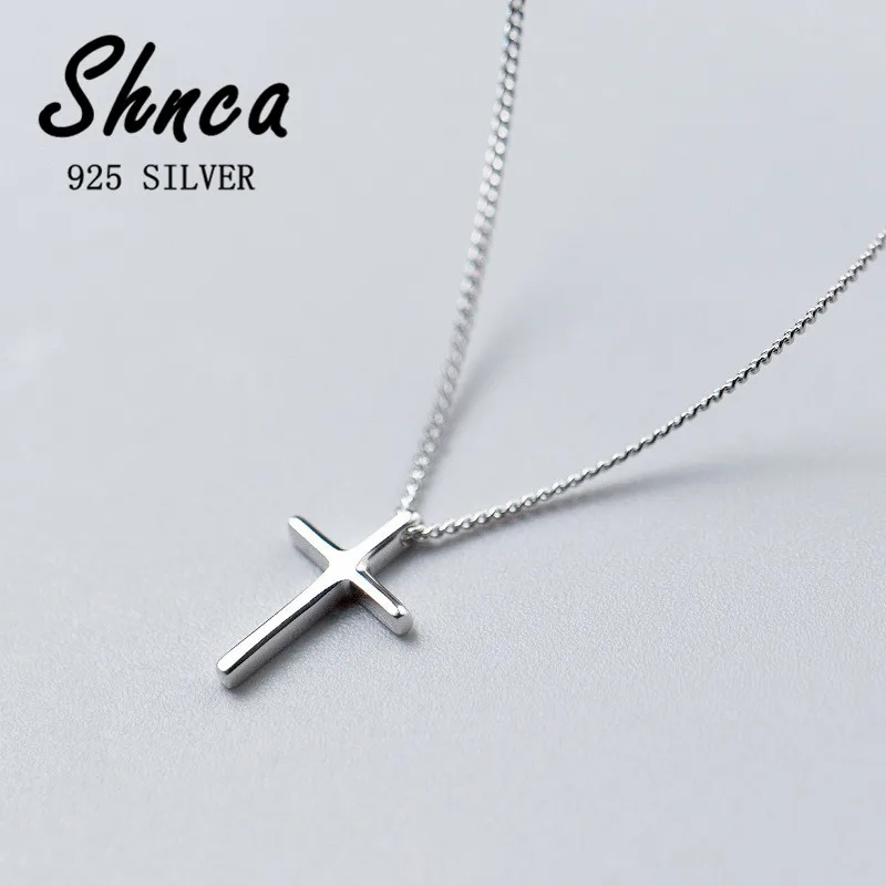 925 sterling silver cross pendant necklace for women