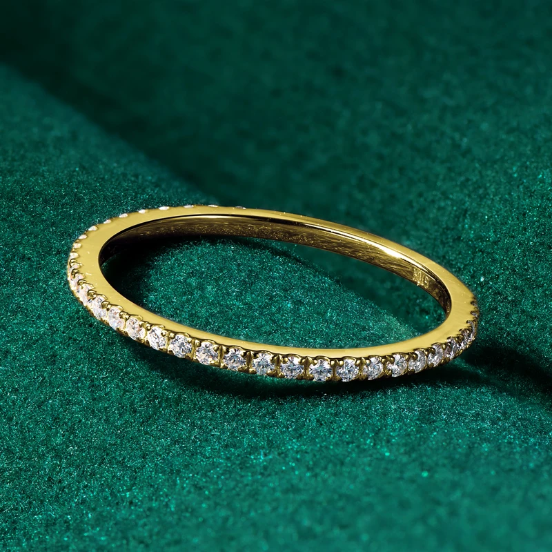 Minimalist Gold Moissanite Ring
