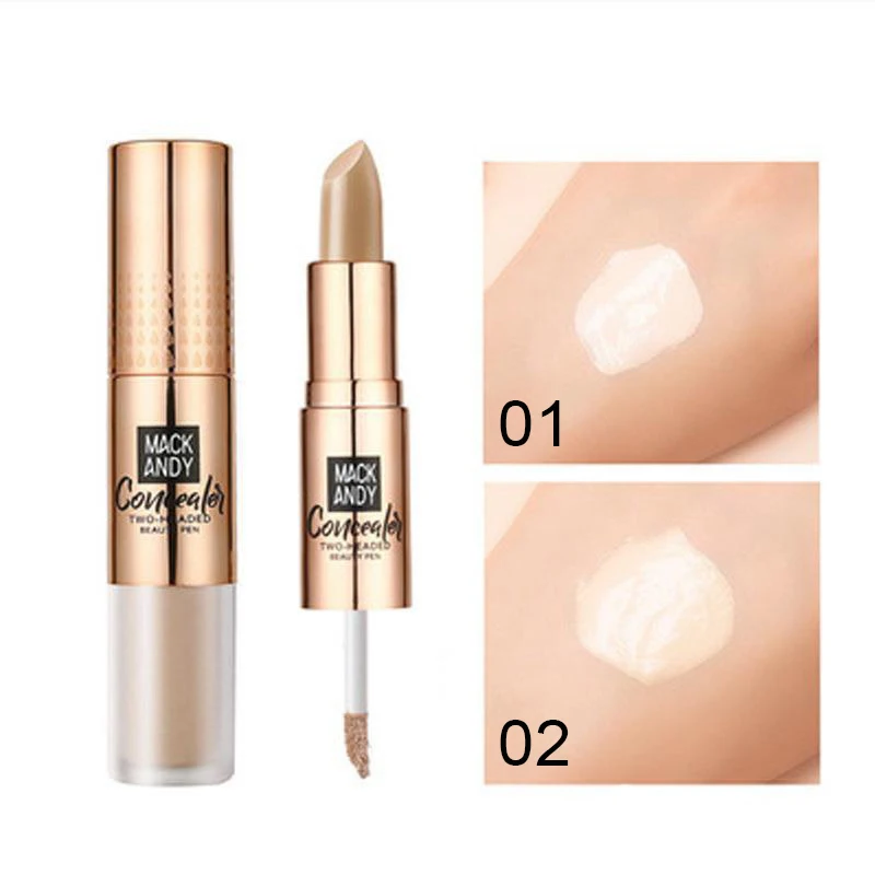 

MACK ANDY Concealer Stick Anti-sweat Foundation Long-lasting Cream Acne Concealer Liquid Cover Dark Circles Base Makeup Cosmetic