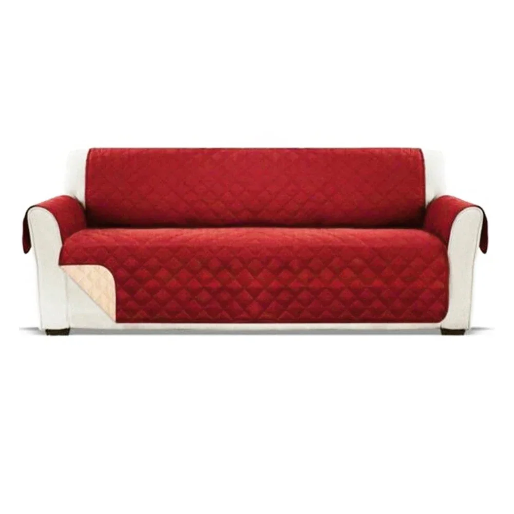 1/2/3-Seater Sofa Cover Couch Cushion Cover Faux Cotton Fabric Furniture Protector Slipcovers Removable Home Decoration 3