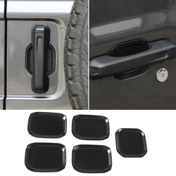 Premium Car Door Handle Bowl Guard Cover - Rear Tail Door Bowl Decoration - Exterior Accessories (Black 4 - Door)