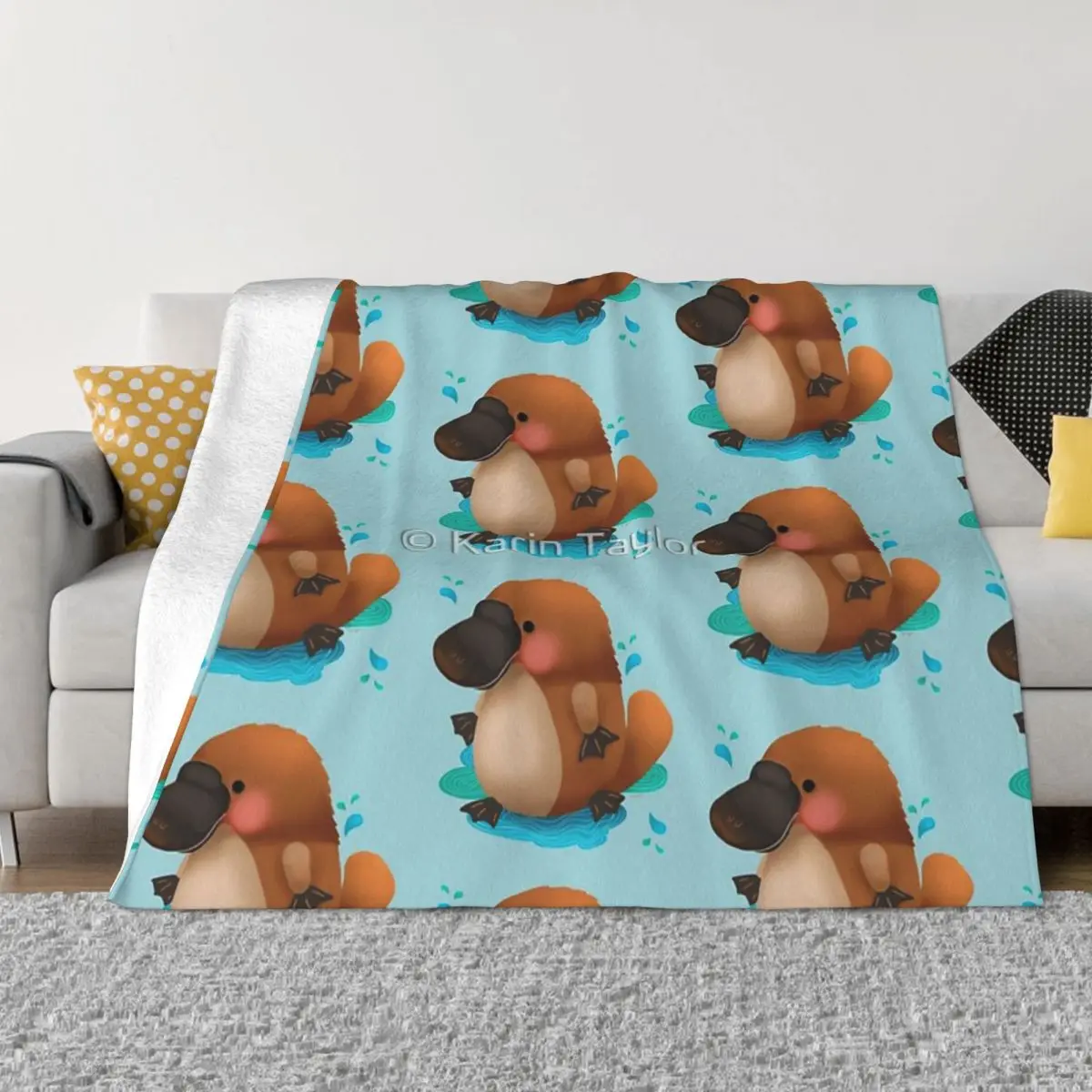 Фото Ультрамягкое Флисовое одеяло Platypus Puggle №1