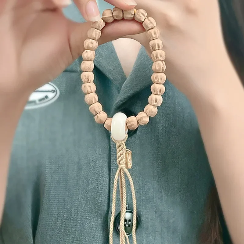 Originale Tibet Reting Temple Passion Seed Single Circle Bracciale Taglio Dritto Ghost Face Tattoo Original Seed Bodhi Play Bangle