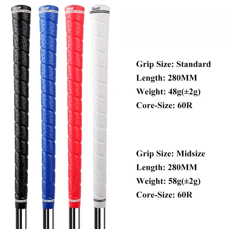 13개/세트 골프 그립 랩/프로 러버 스탠다드/미드사이즈/점보 아이언/페어웨이 우드 골프 클럽 그립