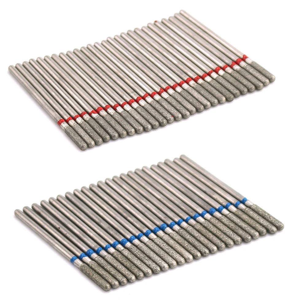Nail Drill Bit 50pc Diamond Nail Drill Bit Set Cuticle Clean Milling Cutter Manicure Electric Cutter Bits Accessories Dead Skin Remove