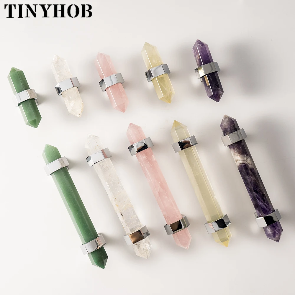 Punho do Cristal Natural para a Mobília Botão Luxuoso Botões do Armário Gaveta Puxa Hardware Brilhante Elegante do Cromo