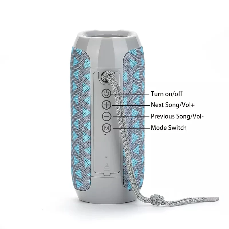 Enceinte Bluetooth portable, radio FM sans fil, caisson de basses, boîte à musique Bluetooth pour Caixa De Som Bocina Acoustics_voghion.com