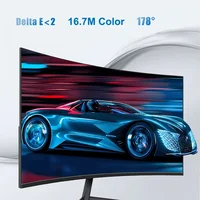 24-дюймовый изогнутый монитор 75 Гц, игровой VA FHD 1080P, компьютерный дисплей 3000R, HDMI/VGA, DCR, защита глаз, VESA, 100*100, 2 мс, отклик — изображение 4