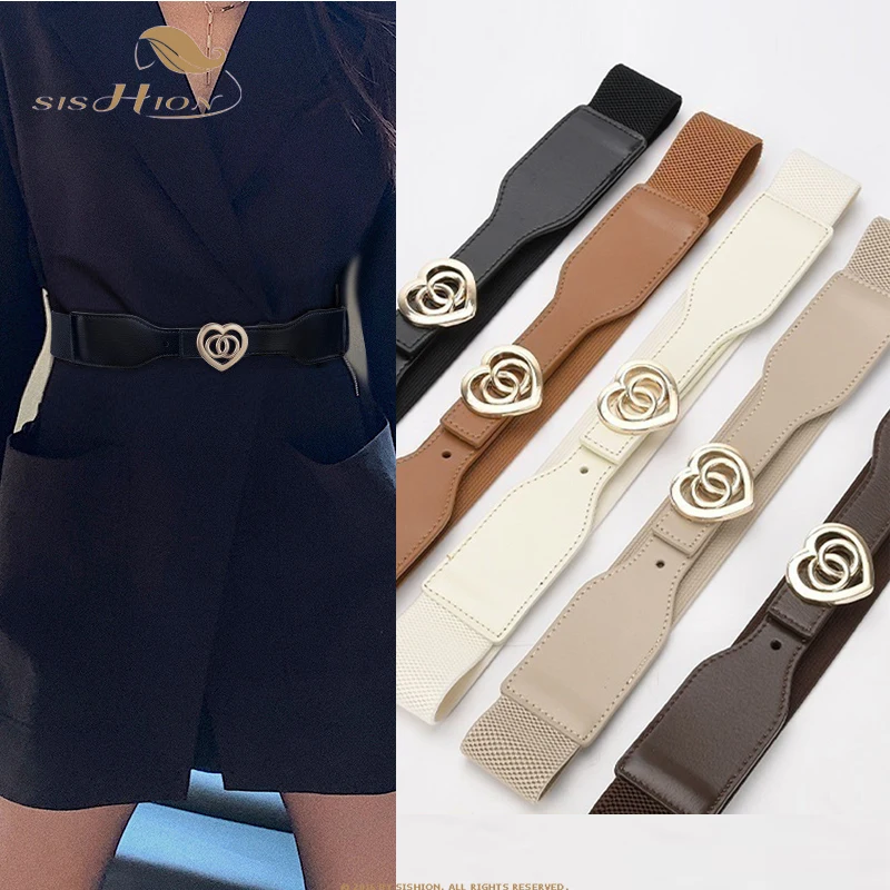 

Ремень женский из натуральной кожи с металлической пряжкой в форме сердца