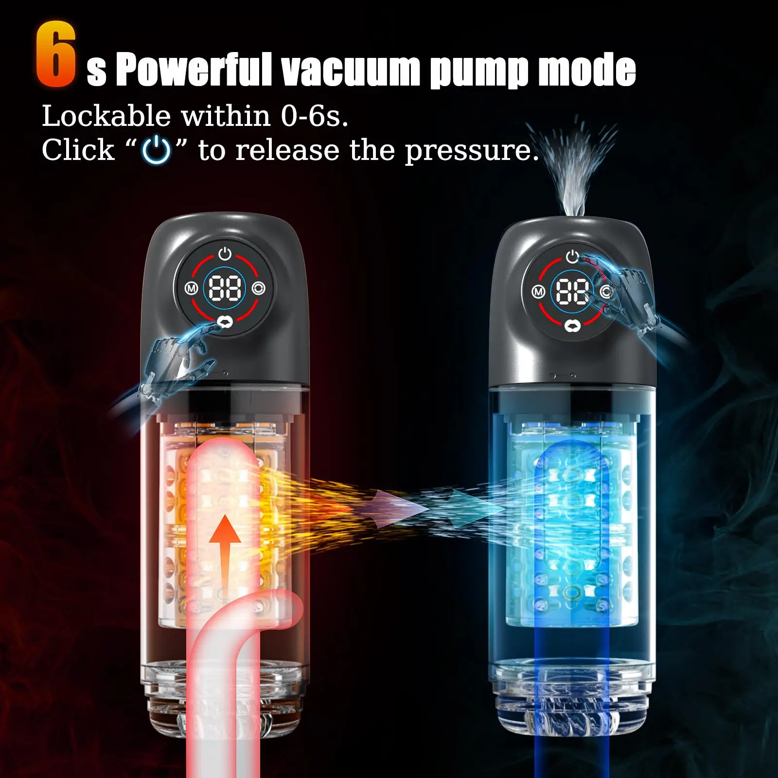 Automatic Male Masturbator with Rotating Vacuum Penis Pump