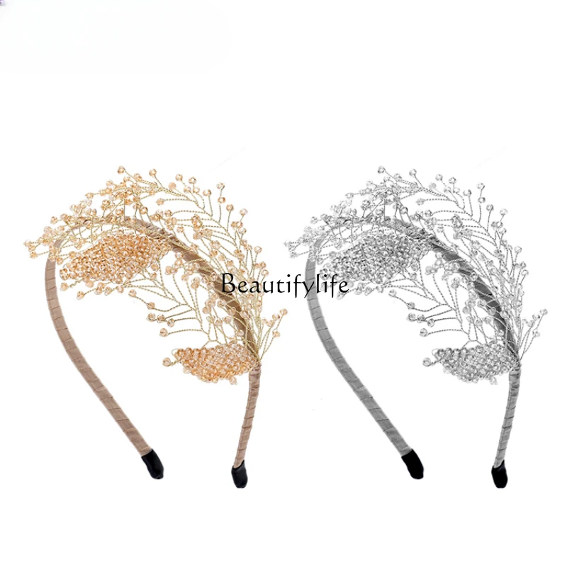 

French Entry Lux Handmade Headband Elegant Lady Hairpin High-End Fashion Bridal Headdress