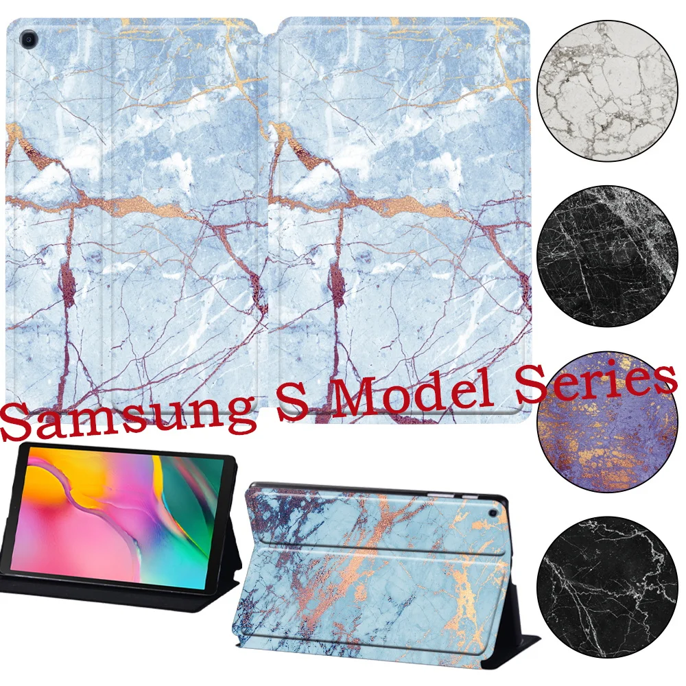 Tablet Case For Samsung Galaxy Tab A8 10.5 Inch/S4 T830 /S5E T720/S6 T86010.5 Inch/S7 T870/Tab S6 10.4 Inch With Marble Series
