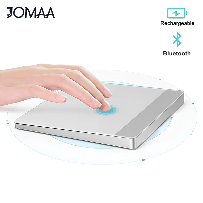 Jomaa-bluetooth Touchpad Trackpad Recarregável sem Fio Laptop Tablet Janelas Mouse Ergonômico