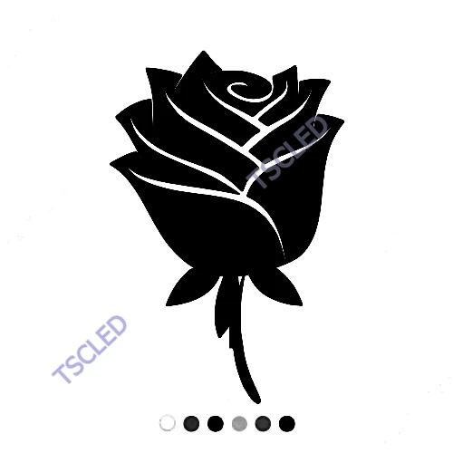 

Rose and Rose Pattern Wall Sticker 17cm