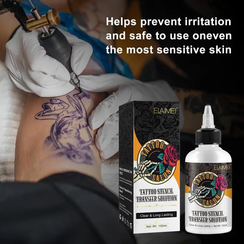 Stencil Transfer Cream 5oz Tattooing Soothing Gel Color Solution For Tattooing Paper