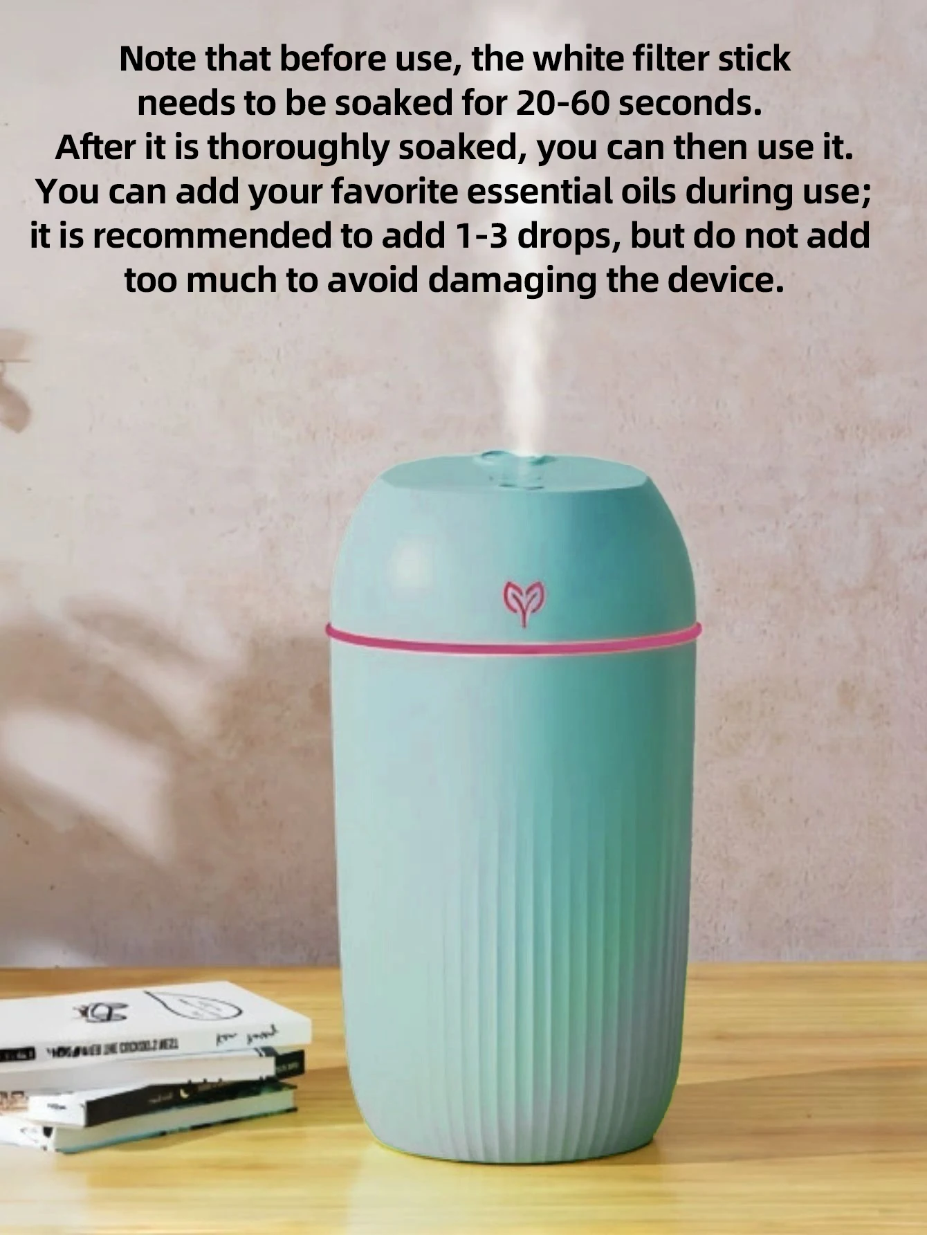 420ml Portable USB Ultrasonic Air Mini Humidifier Essential Oil Diffuser Car Purifier Aroma Anion Mist Maker 3