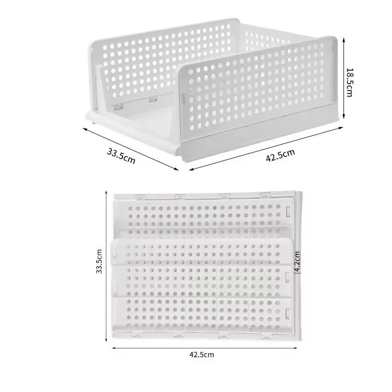 Folding Partition Drawers Organizing Boxes Bedroom Office Stackable Plastic Organizers Closet Clothes Panties Storage Box Home